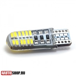  DLED Автолампа светодиодная T10 - W5W - 24 SMD 7014 (2шт.)